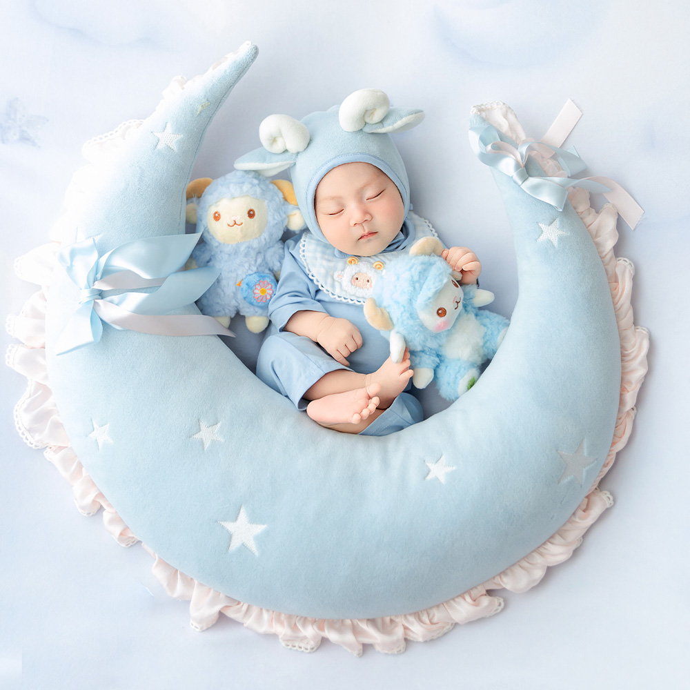 Infant Photography Props Outfit - Uroczy zestaw rekwizytów do sesji zdjęciowych