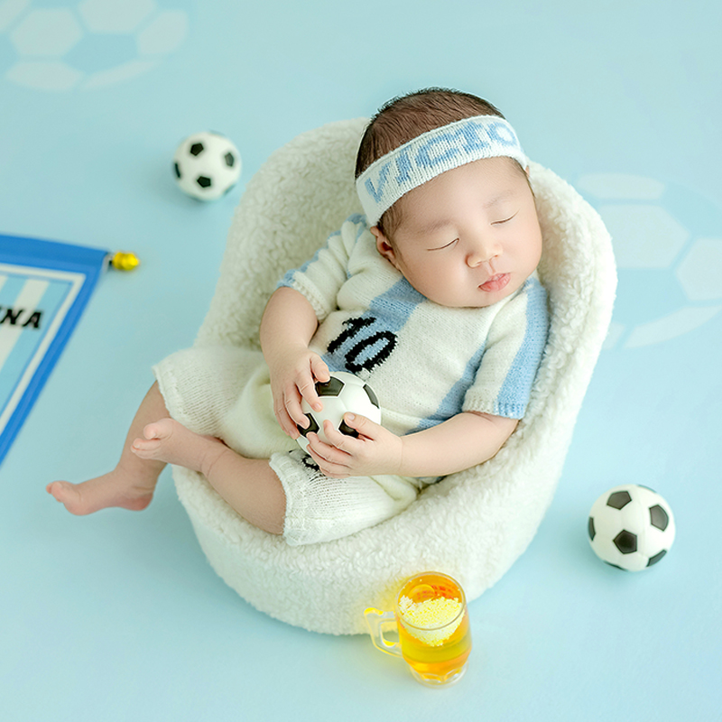 Piłka nożna niemowlę motyw dla – Infant Photography Props Outfit recenzja i cena